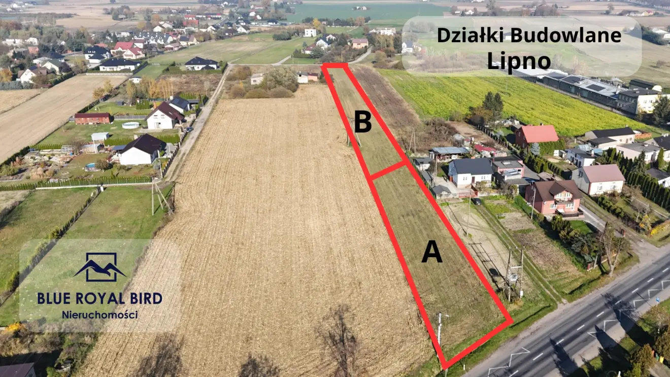 kujawsko-pomorskie, lipnowski, Lipno, Lipno – działka przy trasie 557, idealna pod dom lub biznes!  2500m2